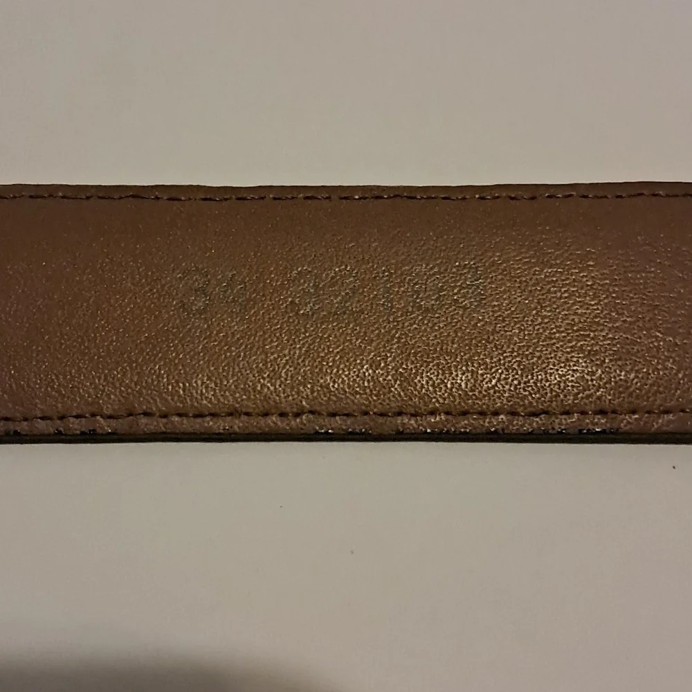 Brighton Men Black Belt Leather Alligator Embossed 32103 Size 34 Preowned